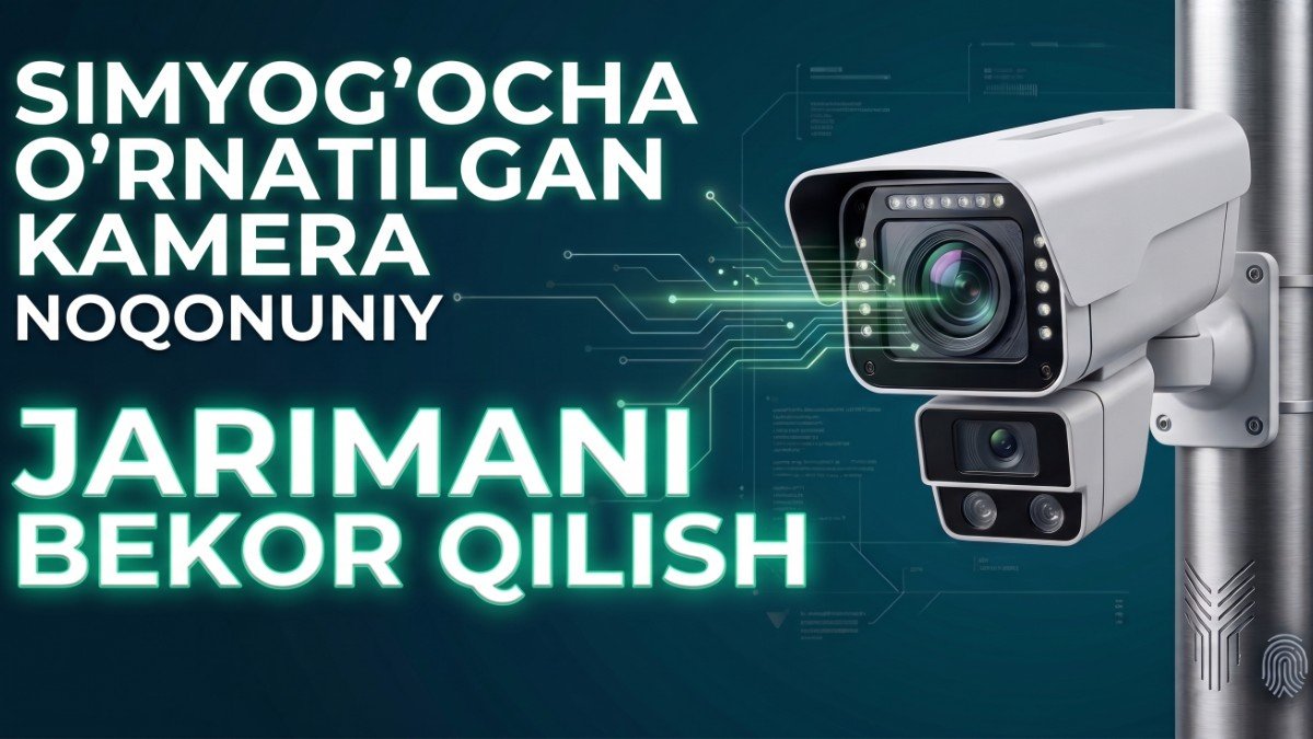 Simyog'ochga (Столба) o'rnatilgan kamera jarimasini bekor qilish