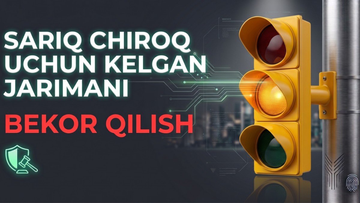 Sariq chiroq uchun jarimani bekor qilish